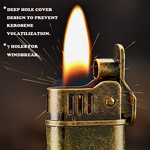 Encendedor Vintage de Cobre Reutilizable Antiguo miniatura 5