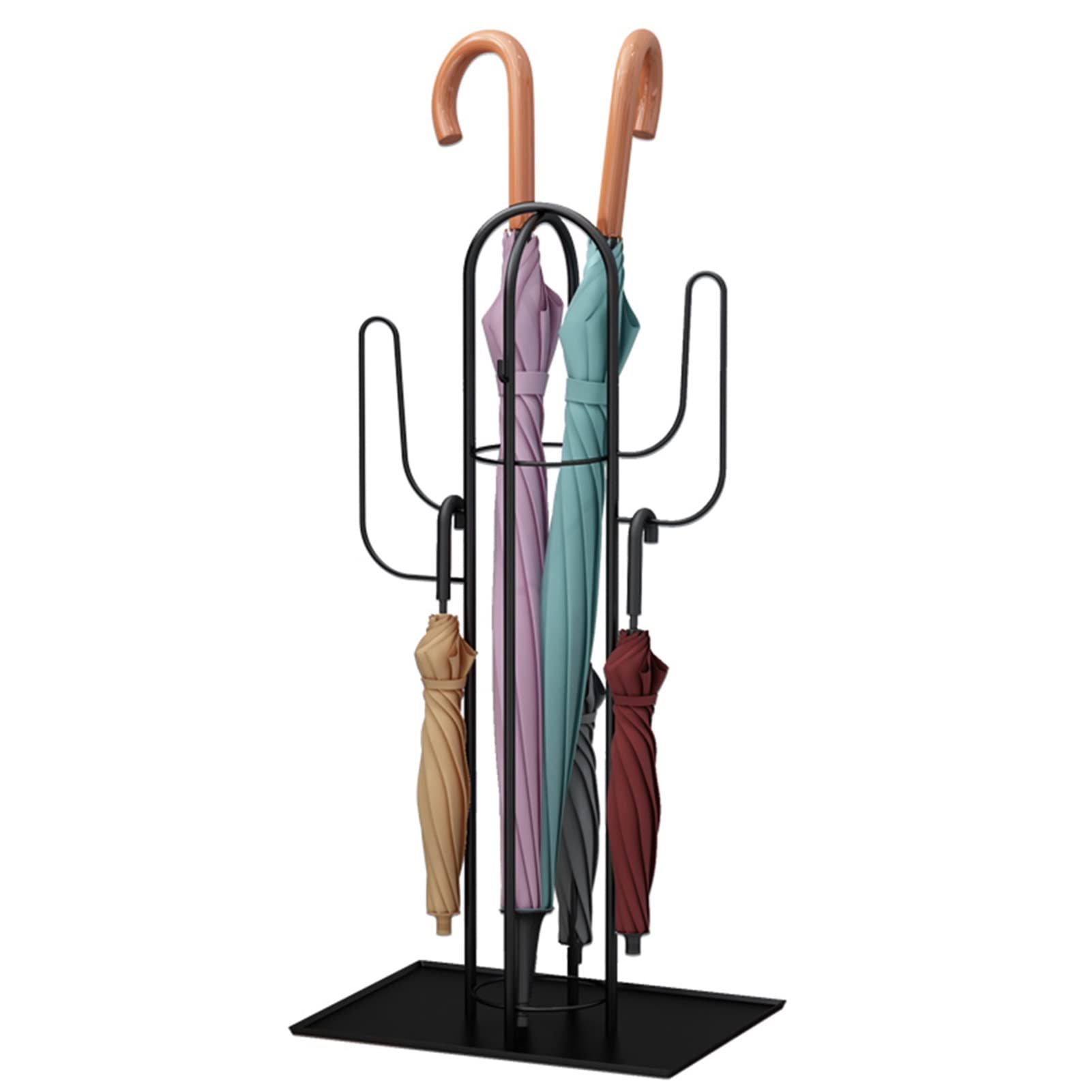 Porte-parapluie antirouille pour sol sec et entrée ordonnée