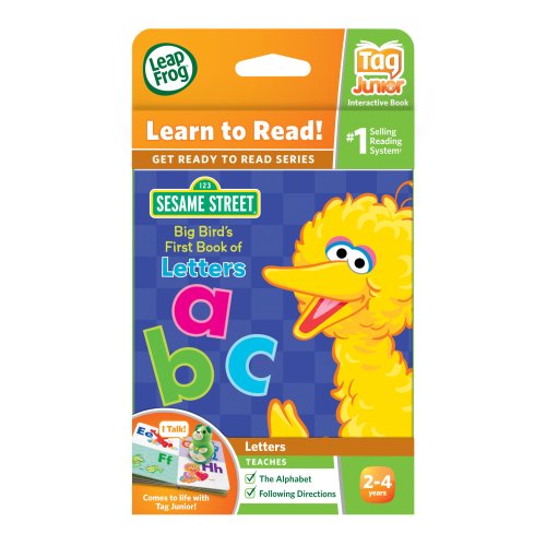 Leapfrog Leapreader Junior Book: Sesame Street Big Bird's First Book Of Letters (Works With Tag Junior) #TOP3