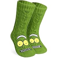 RICK AND MORTY Calcetines Antideslizantes Hombre y Adolescentes,