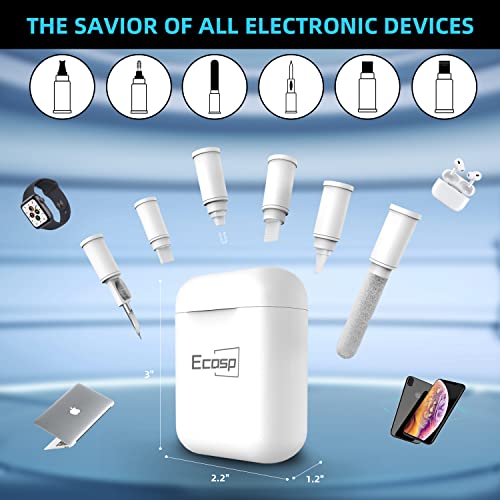 Cleaning Kit For Iphone, Multi-Tool Airpod Cleaner Kit, Cell Phone Cleaning Repair & Recovery Iphone And Ipad (Type C) Charging Port, Lightning Cables, And Connectors, Easy To Store And Carry（White #TOP1