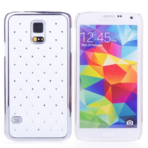 Bestonline Series White Bling Starry Sky Rhinestone Case for Samsung Galaxy S5 i9600