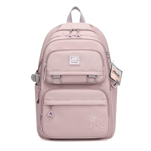 Moda Mochila Escola Viagem Notebook Prova Água Pronto entrega para todo o Brasil (JLD ROSA)