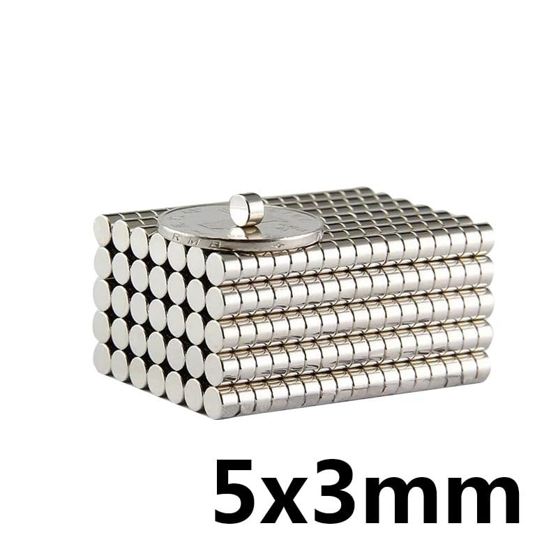 20/50/100/200/300pcs 5x3 mm Small Round 5mmx3mm Sheet Neodymium 5x3mm Permanent NdFeB 5 * 3 Magnet(300pcs)