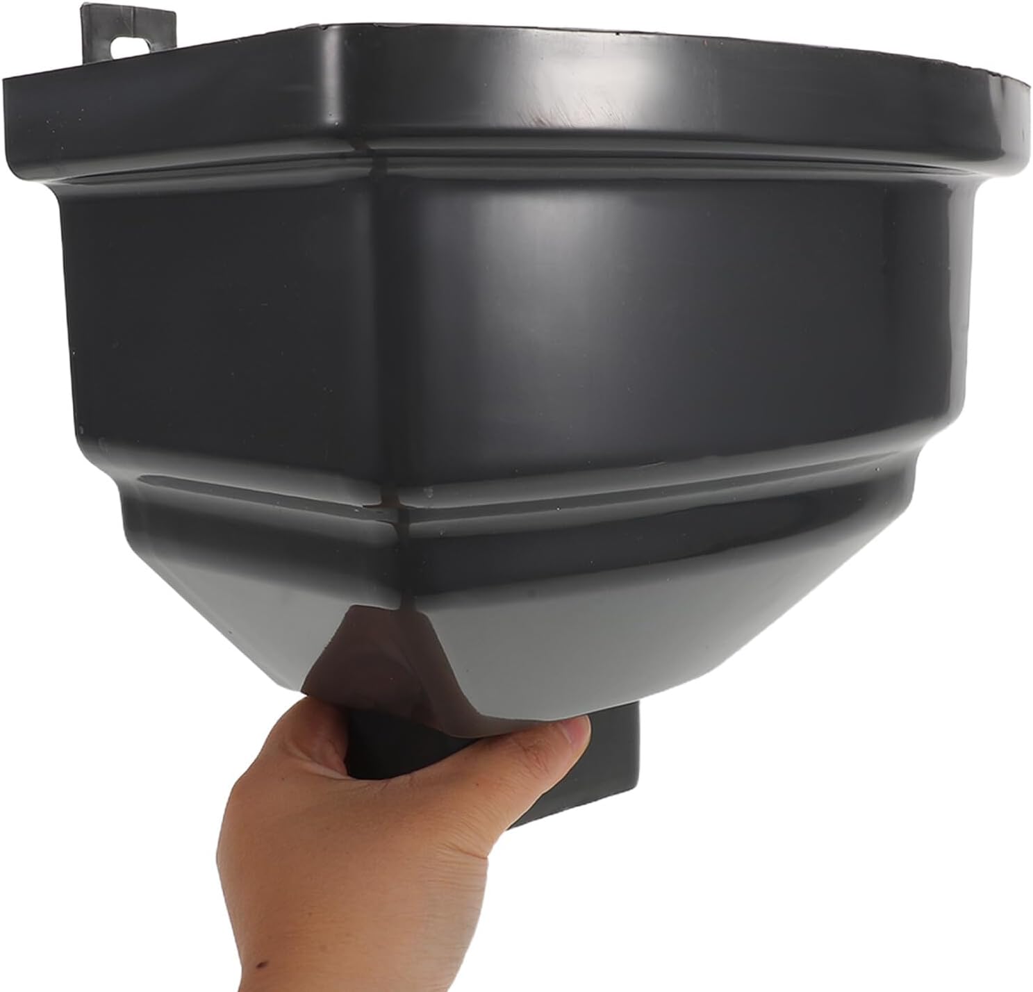 Curved Rain Gutter Downspout Connector 60x80mm Plastic Drainage Funnel Rainwater Diverter for Home Downspouts Rain Barrel Collection Adapter
