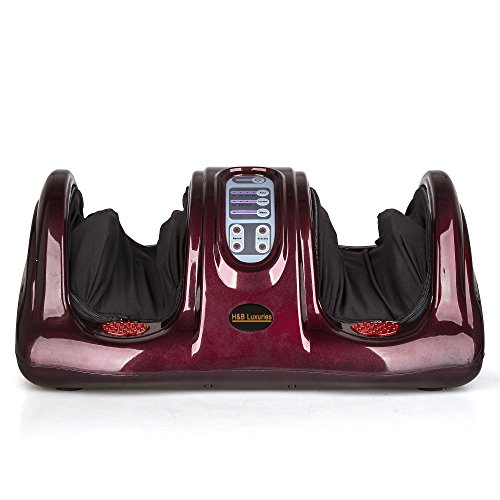 H&B Luxuries 9902 Shiatsu Foot Massager Machine With Remote Controller, Kneading And Rolling Home Massagers For Feet, Ankle, Calf thumb #6