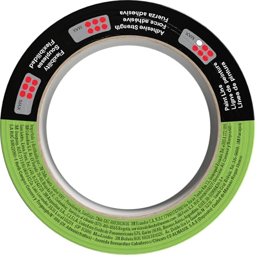 3M Automotive Refinish Masking Tape, 06654, 36 mm x 55 m, 1 Roll