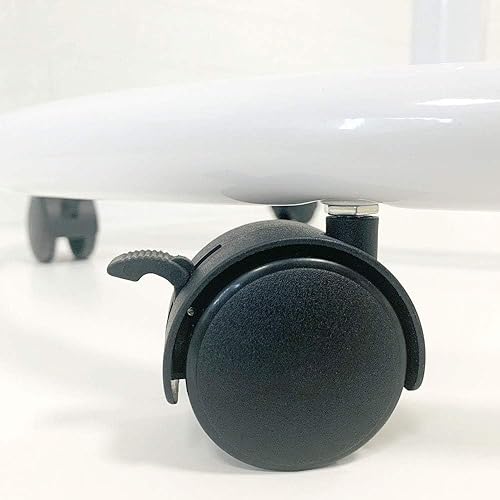 Vista 14 de Pizarra blanca móvil con soporte de 26 x 40 pulgadas, altura ajustable, pizarra blanca rodante sobre ruedas, pizarra magnética de borrado en seco