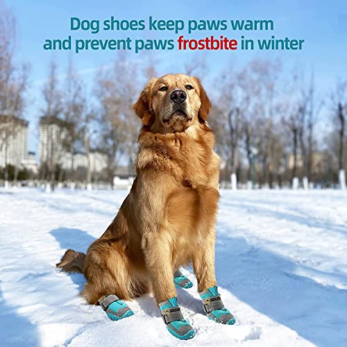 Image of PETANGEL Dog Shoes for Hardwood Floor | Breathable Dustproof Dog Boots | Dog Booties with Reflective Anti-Slip Sole | Outdoor Paw Protectors with Rubber Soles for Hiking and Running (Size: 3)