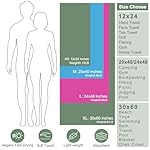 Camping Towel,2 Pack Microfiber Travel Sports Towel,Quick Dry - Super Absorbent - Ultra Compact -Ultra Soft - Lightweight.Suitable for Gym,Yoga,Trip,Beach, Shower, Backpacking,Pool(Army Green) - Image 5