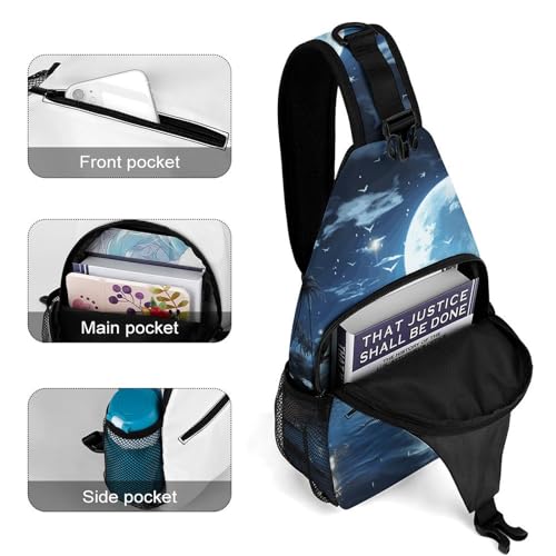 Mochila casual tipo bandolera para viaje y senderismo miniatura 4