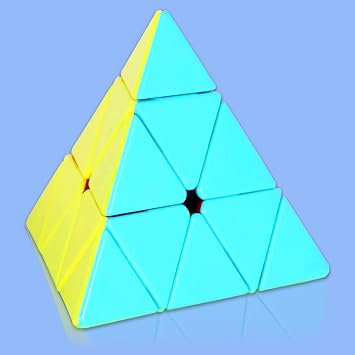 3X3 الهرم سرعة مكعب الدماغ مضايق 3 X3X3 مثلث لغز المكعب السحري الدماغ تشويق لغز لعبة لاصق مكعب ألعاب اللعب لون حيوي