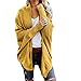 Produktbild iHENGH Damen Herbst Winter Cardigan Top,Women Lange ÄRmel Solid Color Casual Mantel Pullover Coat Strickjacke Tops