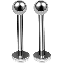 2pcs 16g Titanium Labret Studs Conch Piercing Lip Snake Bites Spider Ball Monroe Tragus Cartilage Helix B2ACX Pick Size