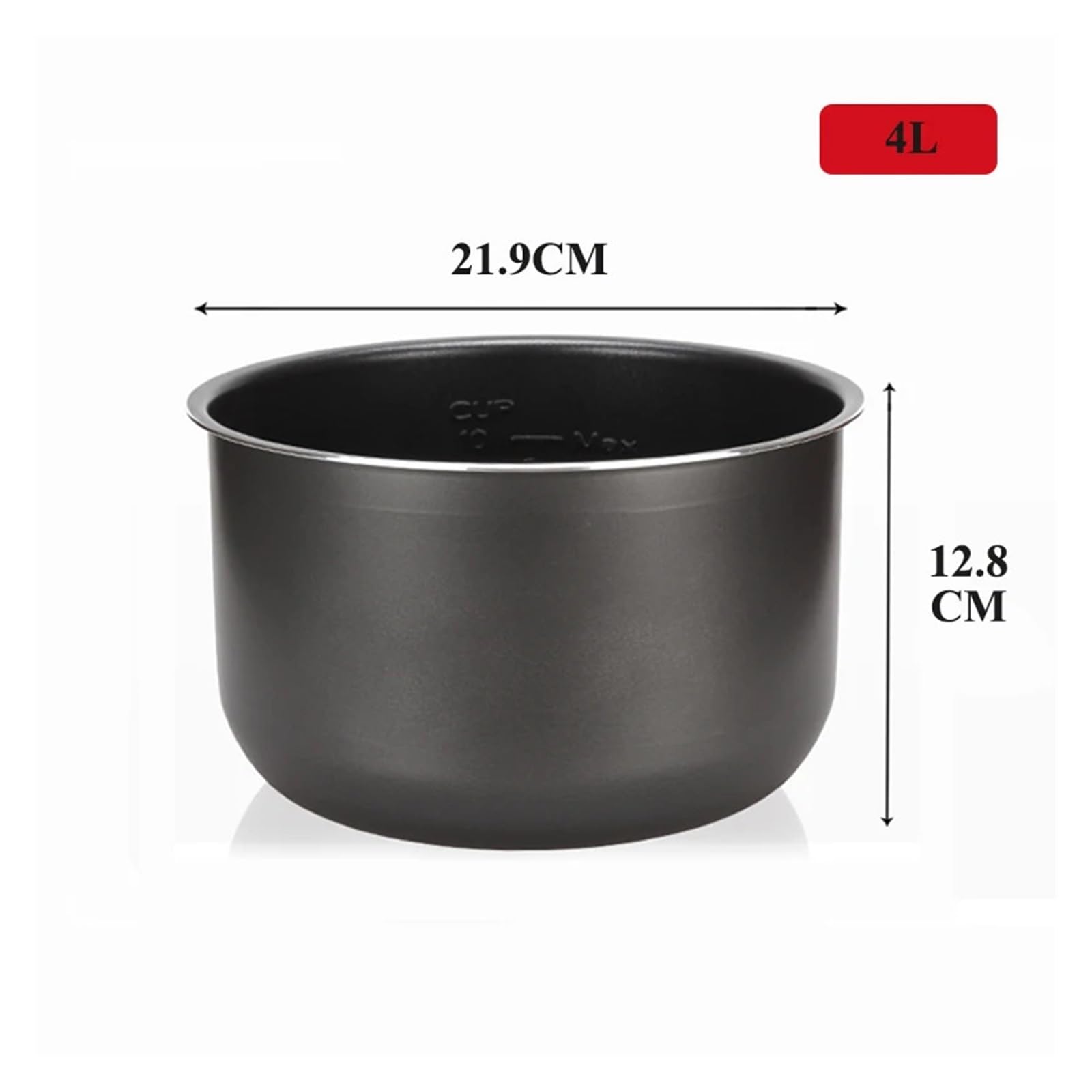 Electric Pressure Cooker Liner 1.6/3/4/5/6L Non-stick Rice Pot Gall Black Crystal Inner Accessories Cooker Parts .Compatible With Midea(4L)