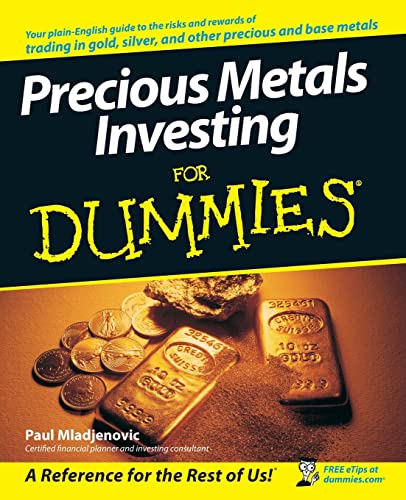 Portada de Precious Metals Investing For Dummies