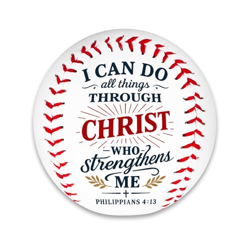 Christian Baseball Gifts for Teen Boys, Inspirational Bible Verse Religious Gifts for Godson Son Grandson Baseball Players, I Can Do All Things Confirmation Baptism First Communion Gift for Teen Boys