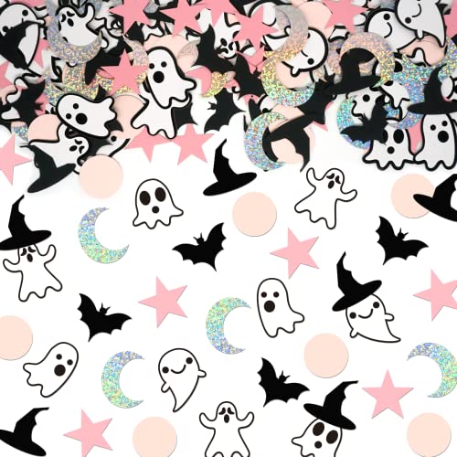 200Pcs Pink Halloween Confetti For Girls Ghost Confetti For Halloween Party Decoration Witches Confetti Boo Confetti Bat Confetti For Hocus Pocus Decoration #TOP25