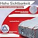 Brico Chic Autoabdeckung 460 x 178 x 155 cm, Hagelschutz, UV-Schutz, wasserdicht, strapazierfähig, für den Außenbereich, 4 Jahreszeiten, Größe S/M, grau