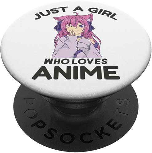 Solo una chica que ama PopSockets de anime intercambiables PopGrip