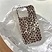 inewateri Compatible for iPhone 14 Pro Max Case with Cute Cheetah Leopard Print Retro Aesthetics Design Soft Slim TPU Shockproof Protective Bumper Glitter Shiny Phone Cover-Gold