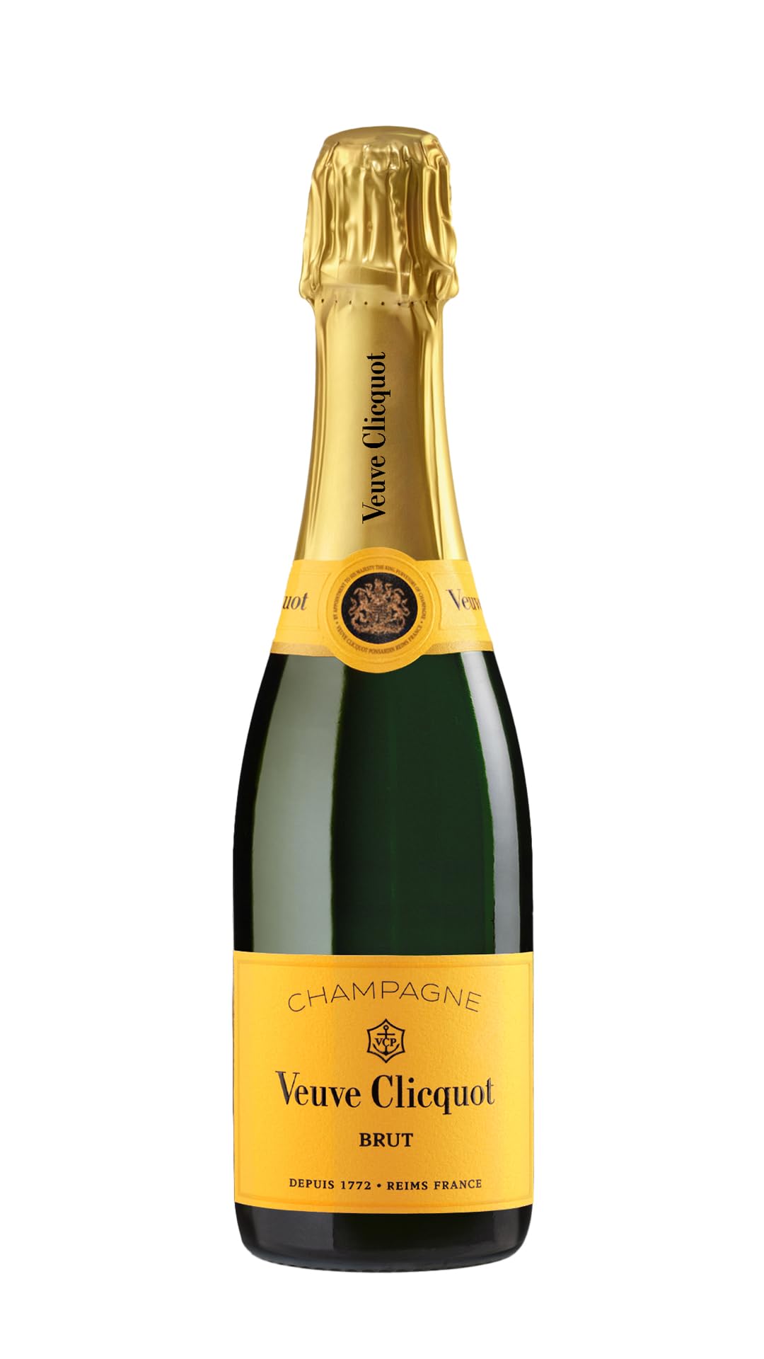 Veuve Clicquot Yellow Label Brut Champagner, 0,375L | Ikone aus der Champagne | Kraftvoll, frisch & elegant | Goldgelb, feine Perlage | Fruchtig, Vanille & Brioche