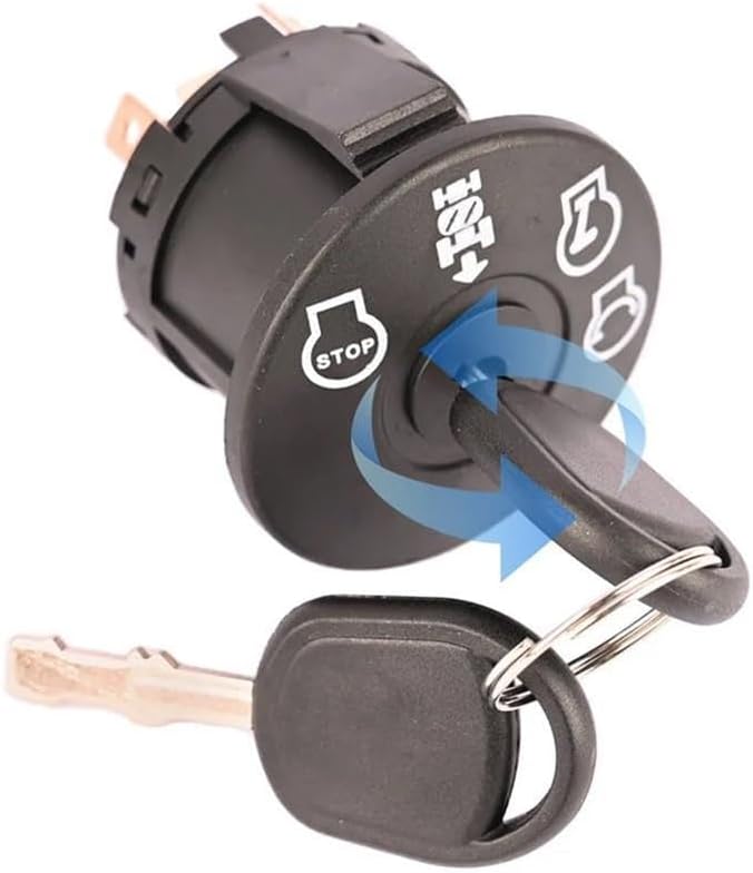 Fit for Lawn Mower Starter Ignition Switch with Keys OEM 532193350