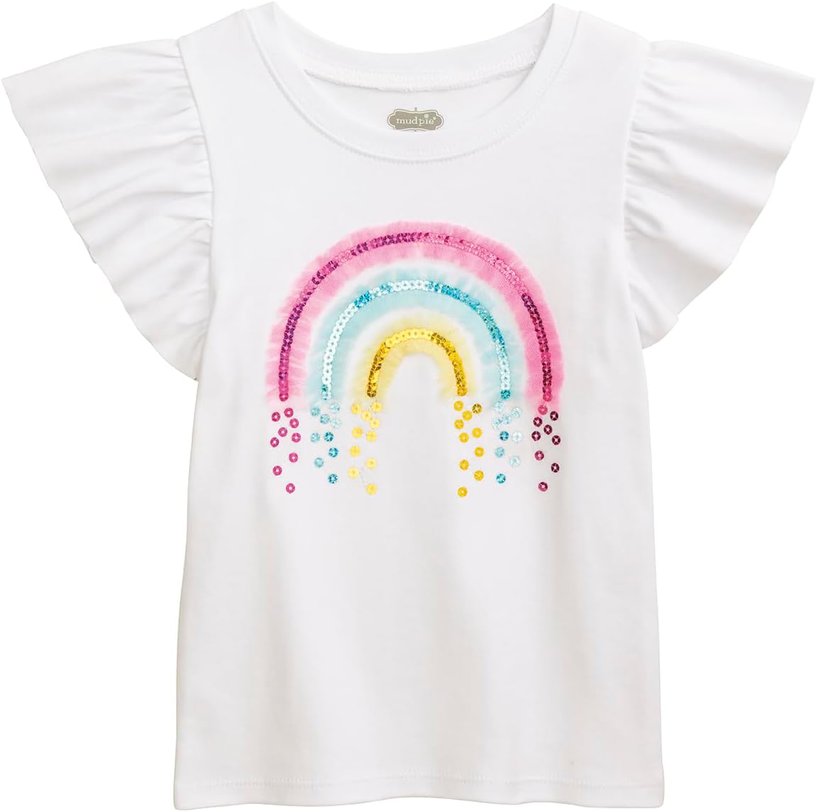 Mud Pie Toddler Girl Girly Sparkle Tee
