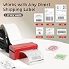ORGSTA stampante etichette adesive termica etichettatrice spedizione 4x6 (10x15cm) Supporta Solo Connessione USB, Compatibile con Amazon, Shopify, Ebay, DHL, DPD