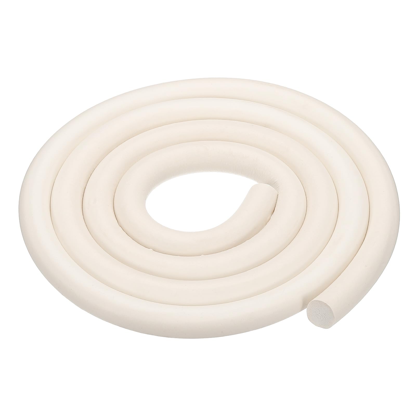 PATIKIL Silicone Foam Seal Strip, 2M(6.6FT) 20mm(0.79") Dia Backer Rod Round High Density Solid Sponge Rubber Weather Stripping Cord for Sealing Gap Blocker Insulation, White — image 1