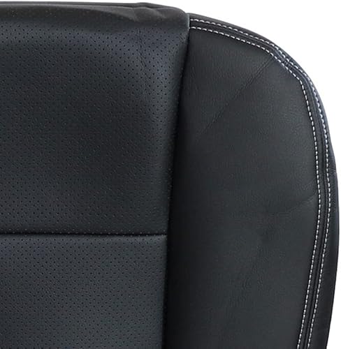 Miniatura 6 de GXARTS Funda de repuesto perforada para asiento del lado del conductor, color negro, compatible con Ford F150 Lariat 2009 2010 2011 2012 2013 2014