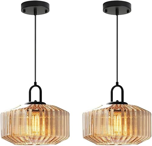 Miniatura 11 de Lámparas colgantes de cristal verde, modernas luces colgantes de vidrio con gran pantalla de globo soplado a mano de mediados de siglo, luz colgante