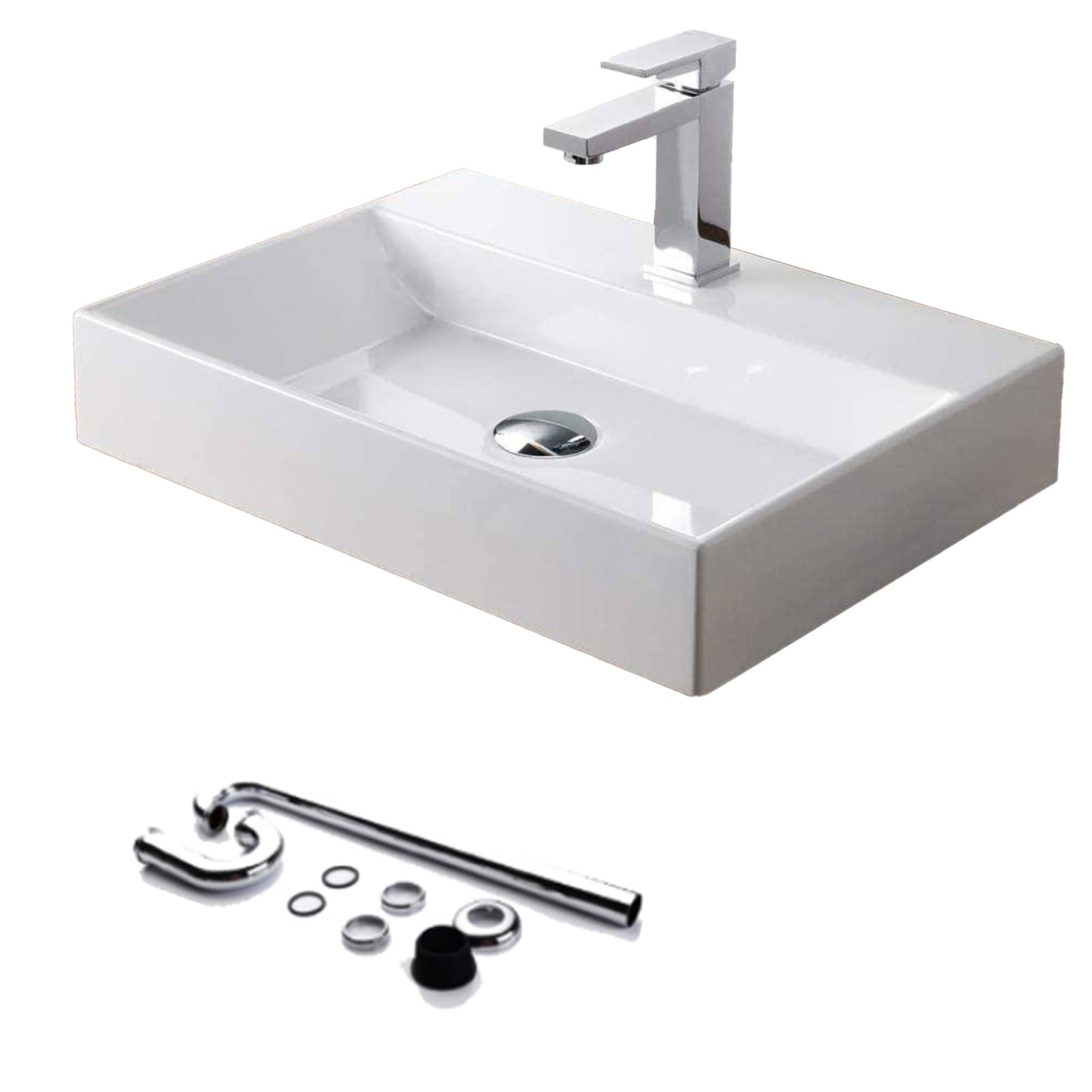 Amazon.co.jp: 【混合水栓とS型排水トラップ付き】 ur 洗面ボール