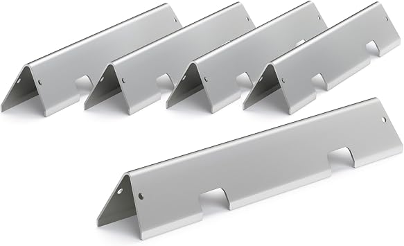 67046 7636 Flavorizer Bars for Weber Spirit II E-310 310 300 Grill Parts, Spirit E/S-310 320 330 Part Replacement, Full 17GA Stainless Steel Flavor Bars for Weber Spirit GS4, 15.3  Flame Guards 5 Pack