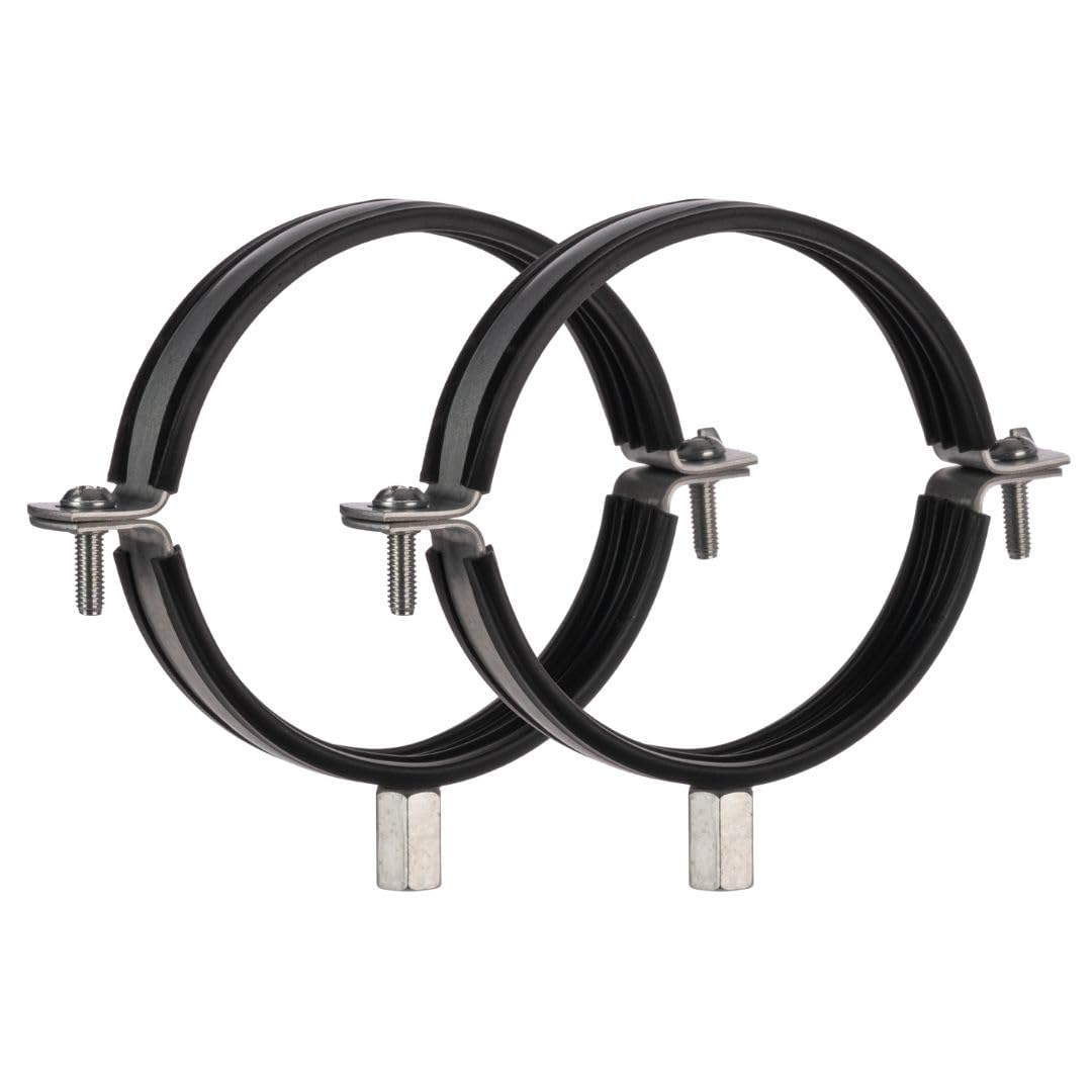 Collier de serrage de tuyau en métal premium avec isolation caoutchouc pour support mural