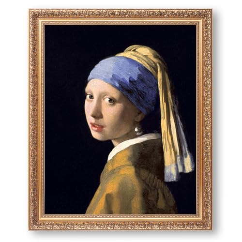 Girl with a Pearl Earring by Johannes Vermeer Framed Size:22x26