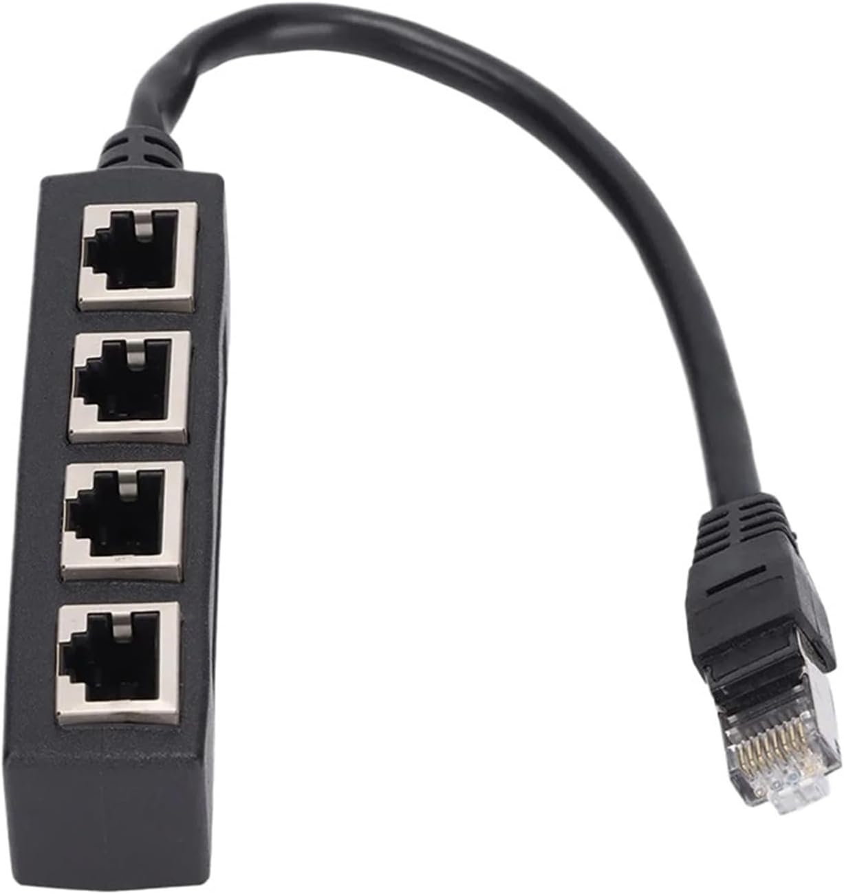 RJ45 Cable Splitter Converter 1 Male Input to 2/4 Female Output CAT7 Network Cable Extension Adapter(1 to 4)