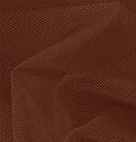 1 Yard x 60' Chocolate 4 Way Stretch Sheer Power Mesh Net Fishnet Fabric for Dance Gymnastics Skate...