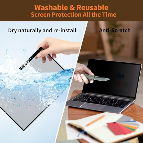 Image of Saco Magnetic MacBook Air M4 Screen Protector 15 Inch (2025-2022) | Compatible with M4 A3241 M3 A3114 M2 A2941 | Removable Anti-Glare+Anti-Reflection Laptop Screen Guard