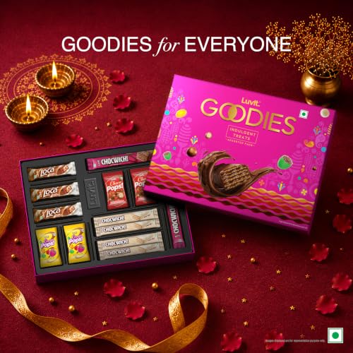 Image of LuvIt. Goodies Chocolates Treat Gift Pack | For Birthday, Rakhi, Diwali Occasions (3 x 182.44 g)