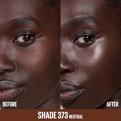 Image of Maybelline Lifter Plump & Glow Foundation, Liquid Foundation with 2% Niacinamide + Hyaluronic Acid, Plumping and Brightening Face Makeup, 373, 1 Count