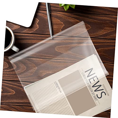 ULTECHNOVO 80 Pçs A5 Capa De Livro De Contas Alunos Pp Livro De Exercícios Transparente