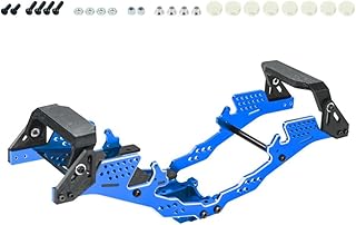NexxSpeed Aluminum/Carbon Fiber Conversion Chassis Kit V2 (Blue) - FMS FCX24