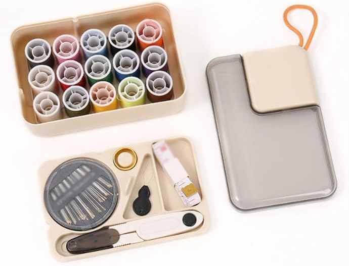 MVNOIRE ABS Portable Needle Thread Kit Multi-Functional Household Bag Set