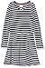 Produktbild Tommy Hilfiger Mädchen Essential Stripe Skater Dress Kleid, Weiß (White 0fa), 116 (Herstellergröße:6)
