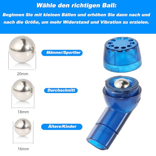 MillSTEPS Atemtrainer Schleimentfernungsgerät OPEP Gerät-Ãœbung zur Verbesserung der Lungenkapazität & zur natürlichen Entfernung von Schleim aus den Atemwegen