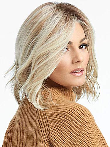 Simmer Elite Wig Color SS19/23 SHADED BISCUIT - 11.5" Sheer Indulgence Light Long Heat Friendly Synthetic Lace Front Monofilament Top Hand-Tied base Bundle MaxWigs Hairloss Booklet