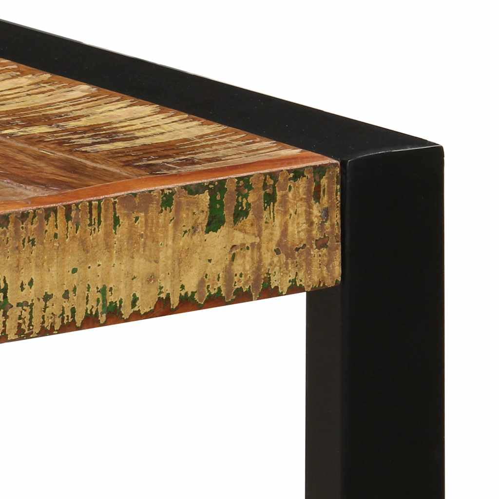 Tavolo da pranzo, 140 x 70 x 75 cm, in legno massiccio anticato