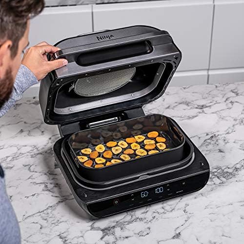 Ninja Foodi MAX Health Grill and Air Fryer [AG551UK], 3.8 L, Grey/Silver