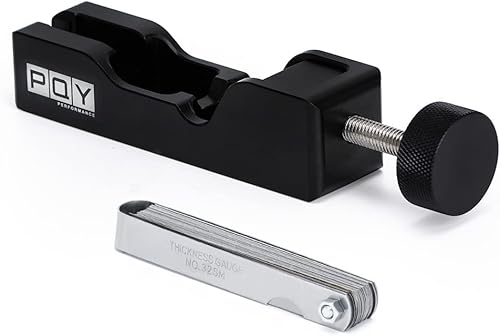 Vista 10 de Herramienta universal para bujías con medidor de sensor de 32 hojas de acero para la mayoría de bujías de 10 mm, 12 mm, 14 mm, 16 mm, color rojo